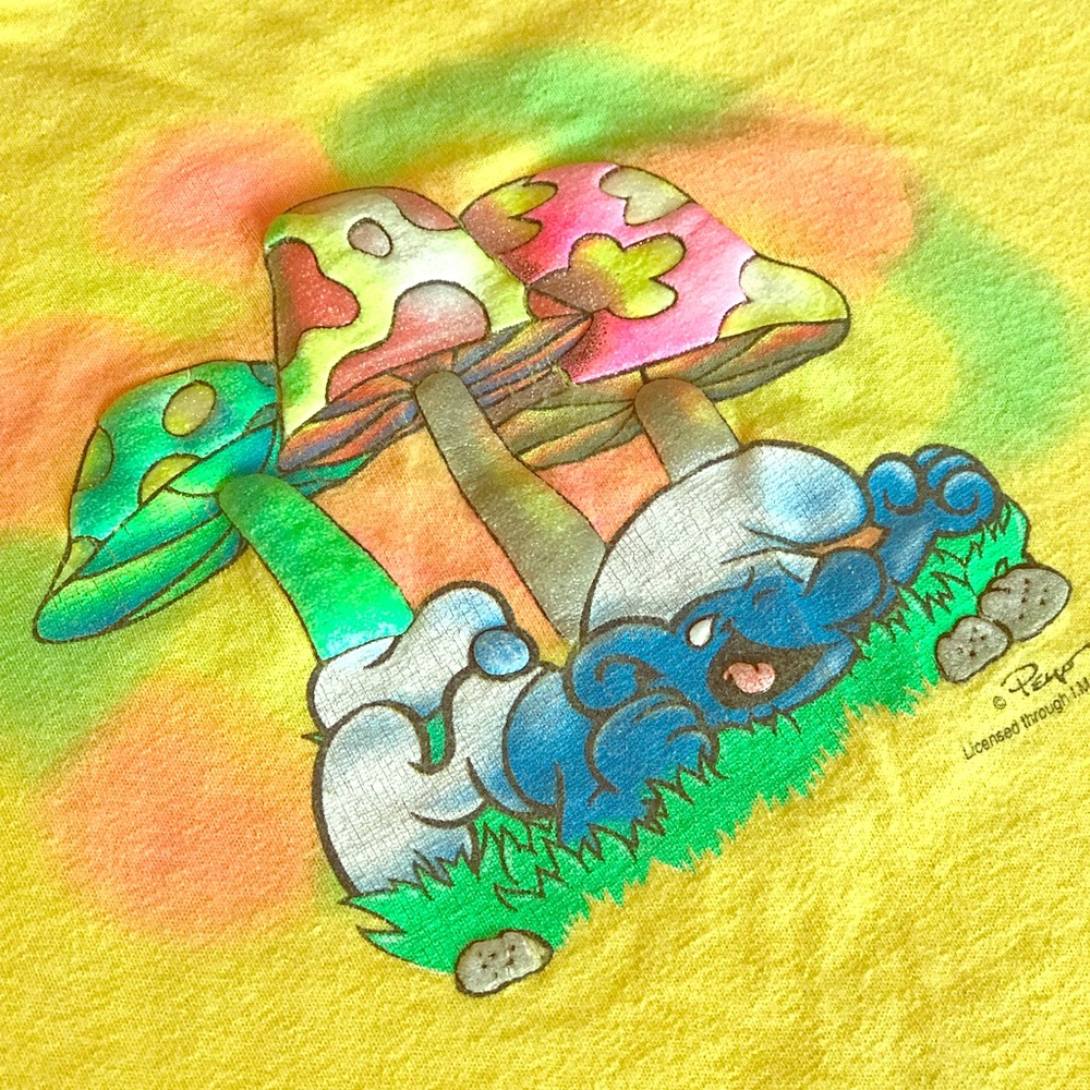Vintage Smurfs T-Shirt Size Large Youth 14-16